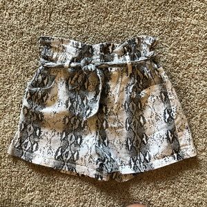 Snakeskin Shorts